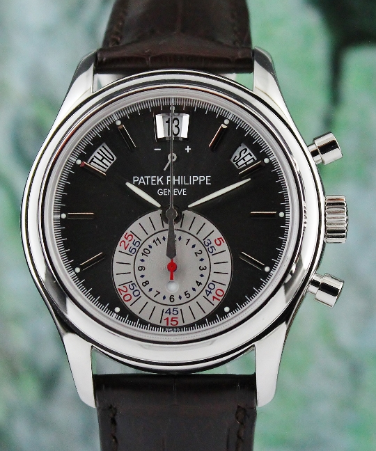 (image for) UNPOLISHED PATEK PHILIPPE 5960P ANNUAL CALENDAR CHRONOGRAPH PT950